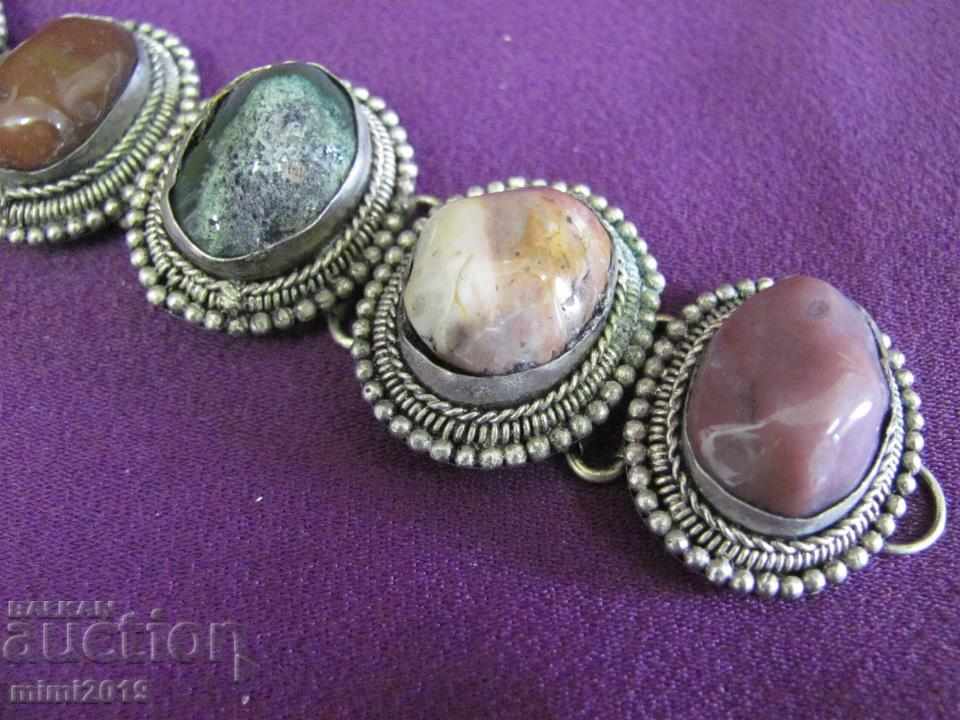 Vintage Women's Bracelet Natural Stones - 6 Vintage Women's Bracelet Natural Stones - 6