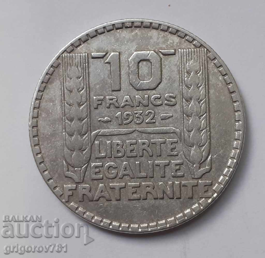 10 Φράγκα Ασημένιο Γαλλία 1932 - Ασημένιο νόμισμα #4