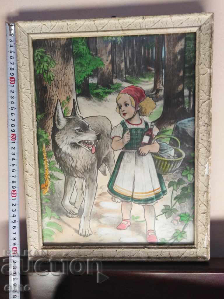 OLD PICTURE, LITHOGRAPHY-RED HAT with price 65.00 BGN | € 33.23 OLD PICTURE, LITHOGRAPHY-RED HAT with price 65.00 BGN | € 33.23