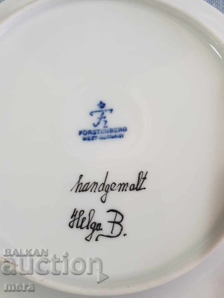 Livrarea Farfurie din portelan pictata manual-forstenberg vest germania