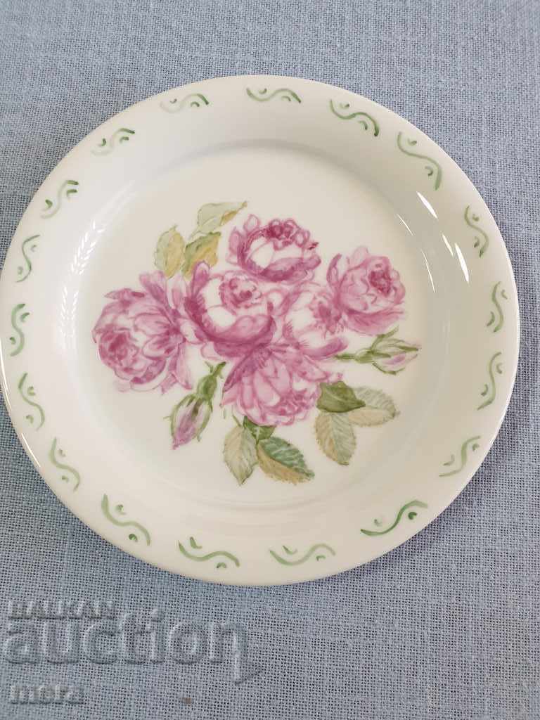 Hand-painted porcelain plate-forstenberg west germany