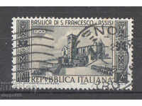 1955. Italy. 700th anniversary of the Basilica of Assisi.