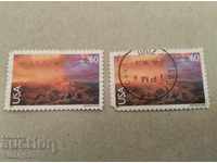 2 timbre poștale SUA Grand Canyon Arizona