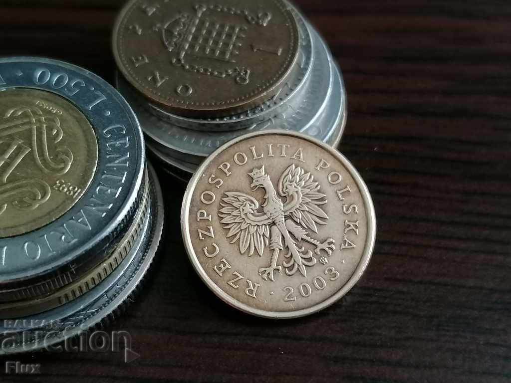 Coin - Poland - 5 groschen 2003 with price 0.60 BGN | € 0.31
