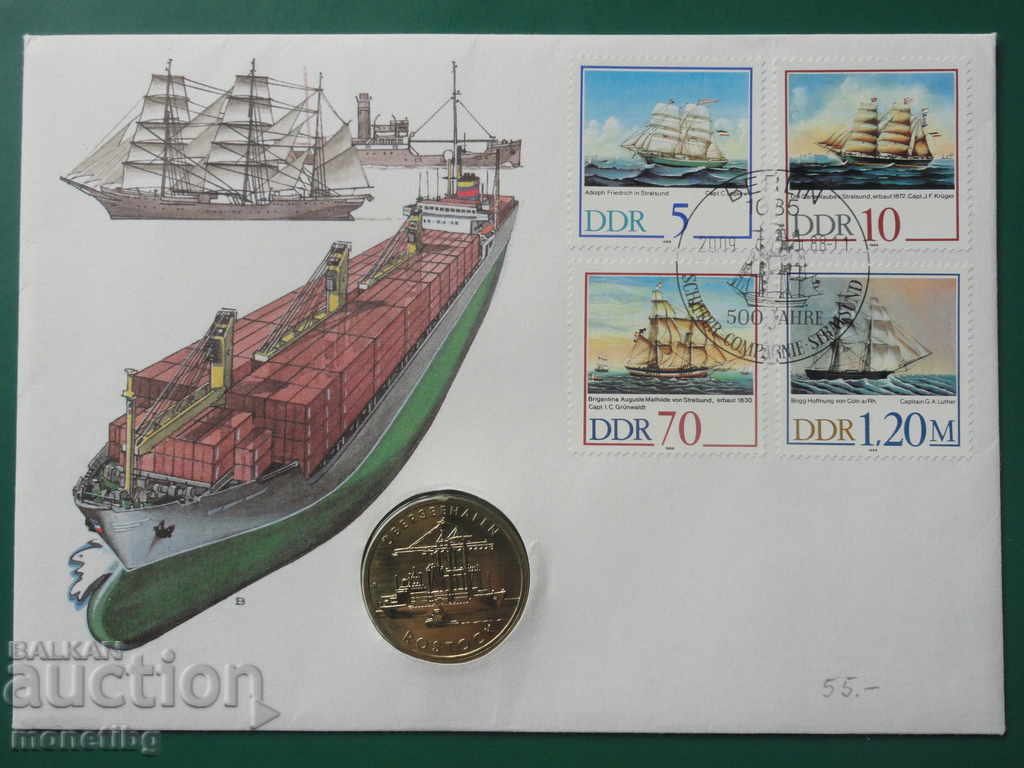 Германия (ГДР) 1988г. - 5 марки ''Рощок'' Германия (ГДР) 1988г. - 5 марки ''Рощок''