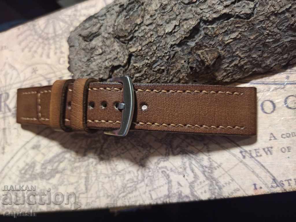 Δερμάτινο λουράκι ρολογιού 24mm Γνήσιο δέρμα χειροποίητο 825 - 5