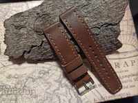 Leather watch strap 20mm Genuine leather by hand 826