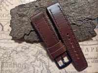Leather watch strap 20mm Genuine leather by hand 828