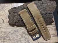 Leather watch strap 22mm Genuine leather by hand 829
