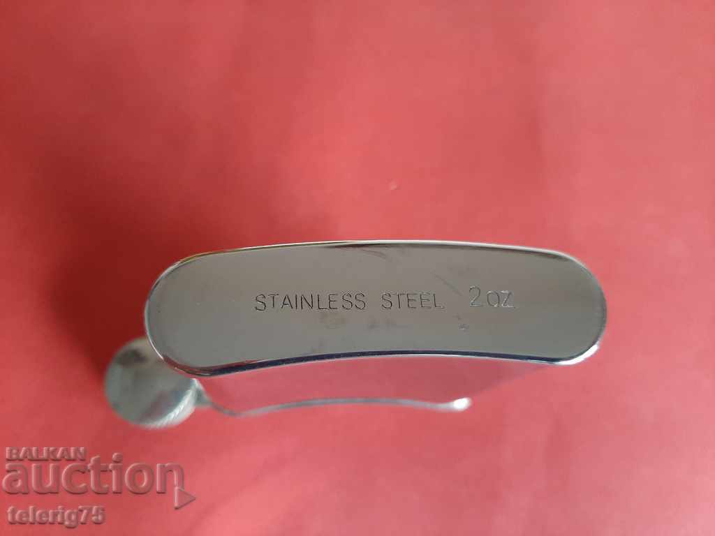 Auction Portable flat metal bottle for alcohol / liquid-2oz-60ml Auction Portable flat metal bottle for alcohol / liquid-2oz-60ml