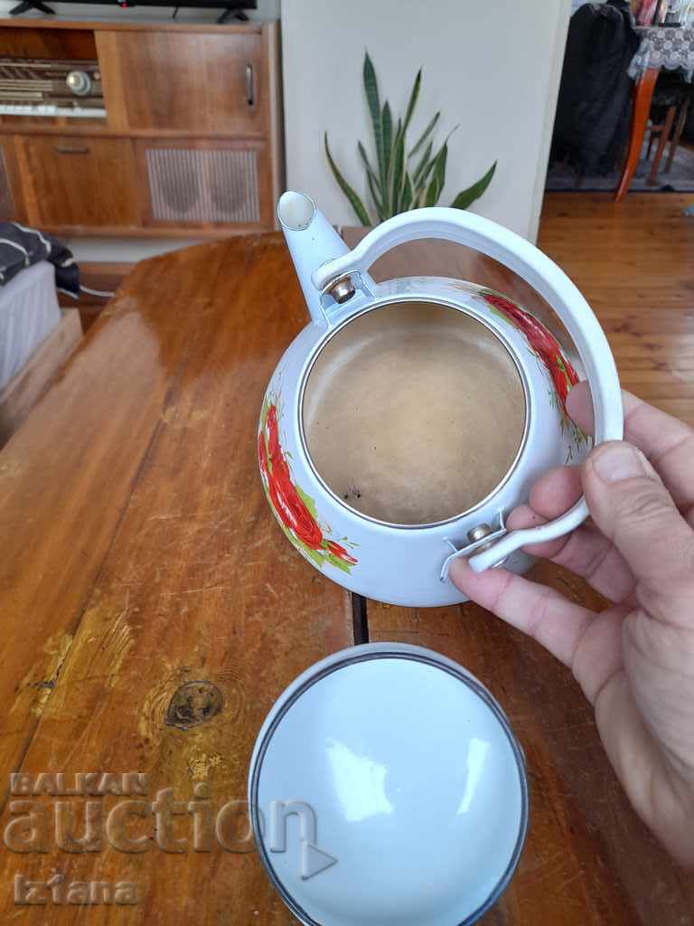 Old enamel teapot - 6 Old enamel teapot - 6