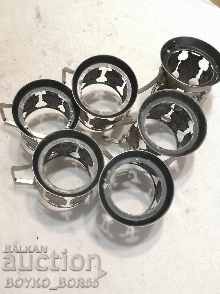 Set of Original Russian Soviet Cups Melchior - 6 Set of Original Russian Soviet Cups Melchior - 6