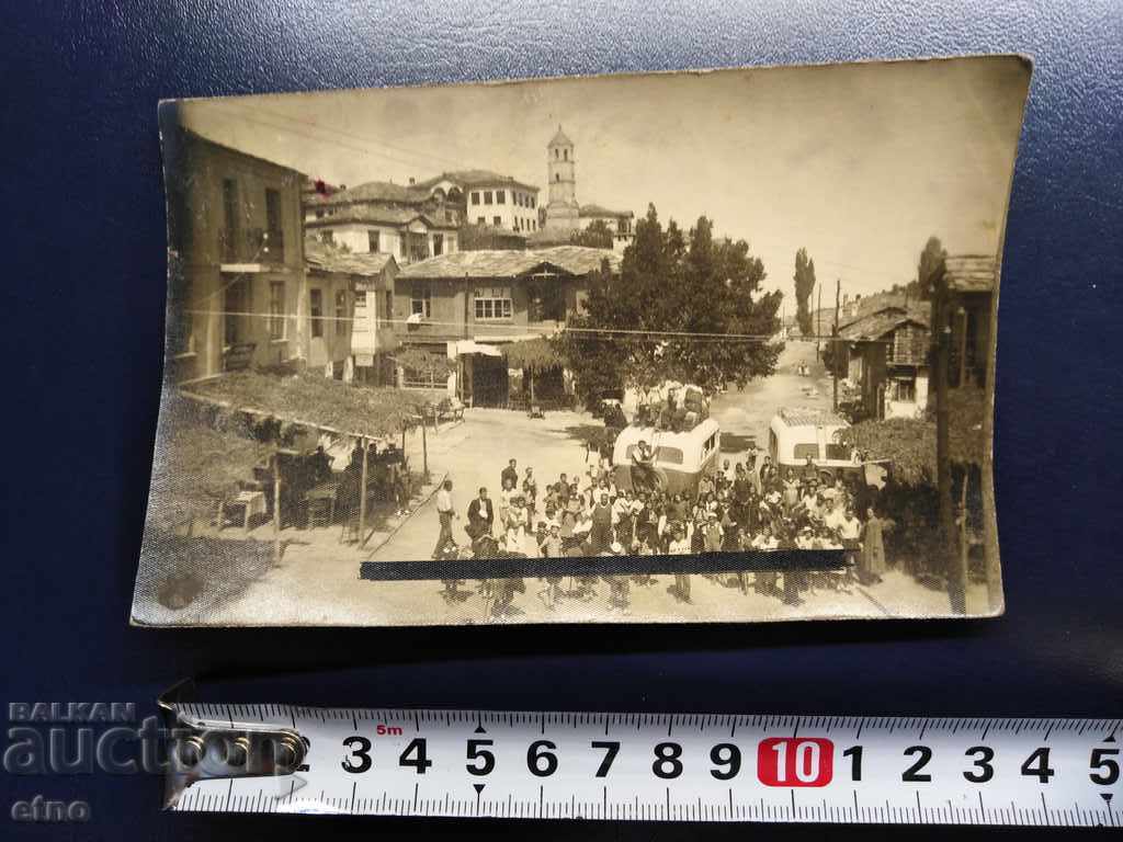 1945 Μπόικοφ, PLOVDIV, κάρτα του παλιού Τσάρου