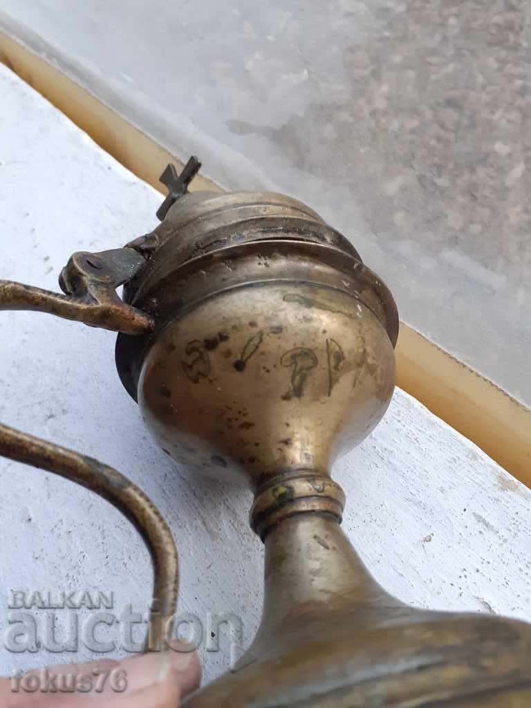 Δημοπρασία Ογκώδες και βαρύ μπρούτζινο θυμιατήριο Old Revival Δημοπρασία Ογκώδες και βαρύ μπρούτζινο θυμιατήριο Old Revival