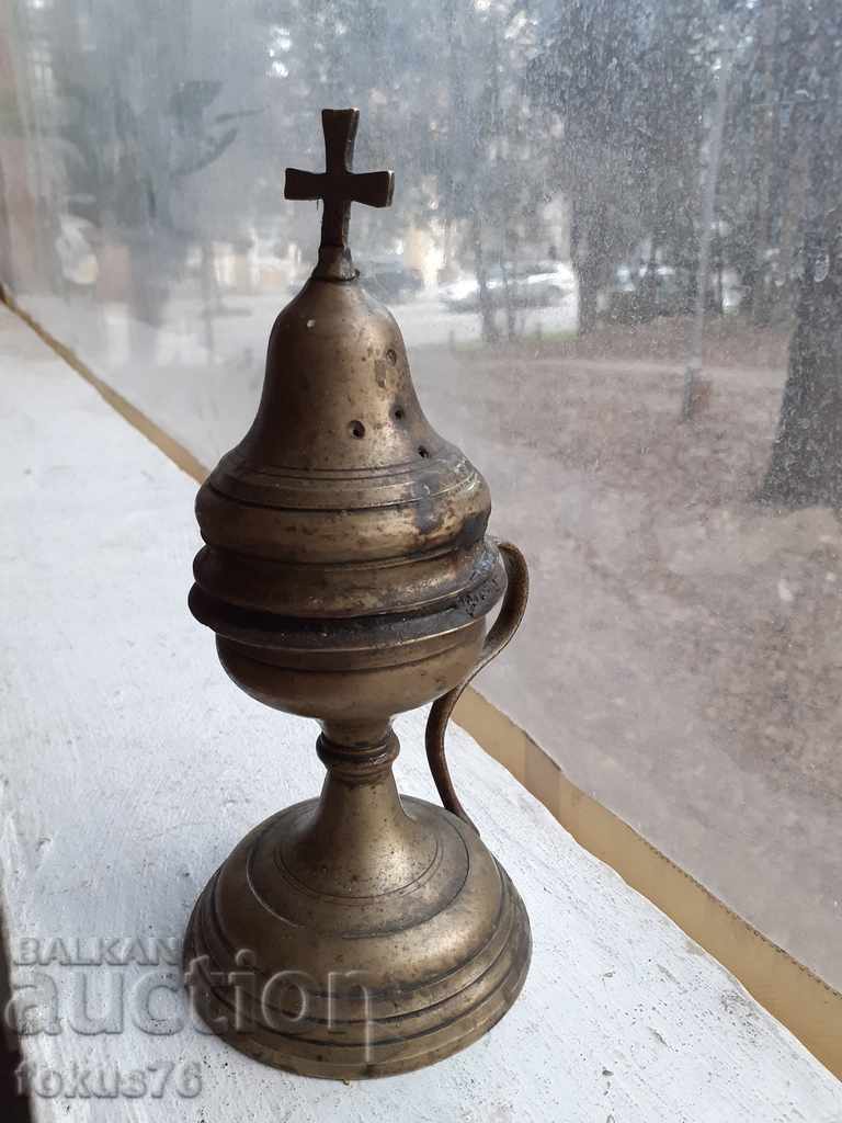 Ογκώδες και βαρύ μπρούτζινο θυμιατήριο Old Revival - 7 Ογκώδες και βαρύ μπρούτζινο θυμιατήριο Old Revival - 7