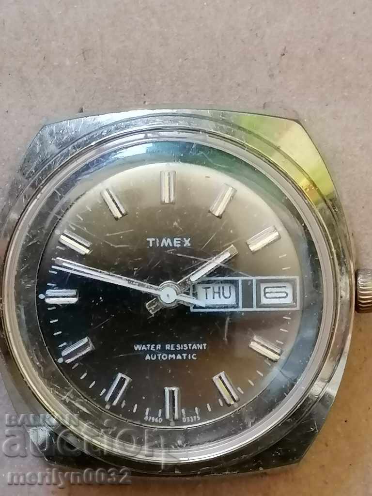 Ръчен часовник TIMEX позлата 20 мик РАБОТИ