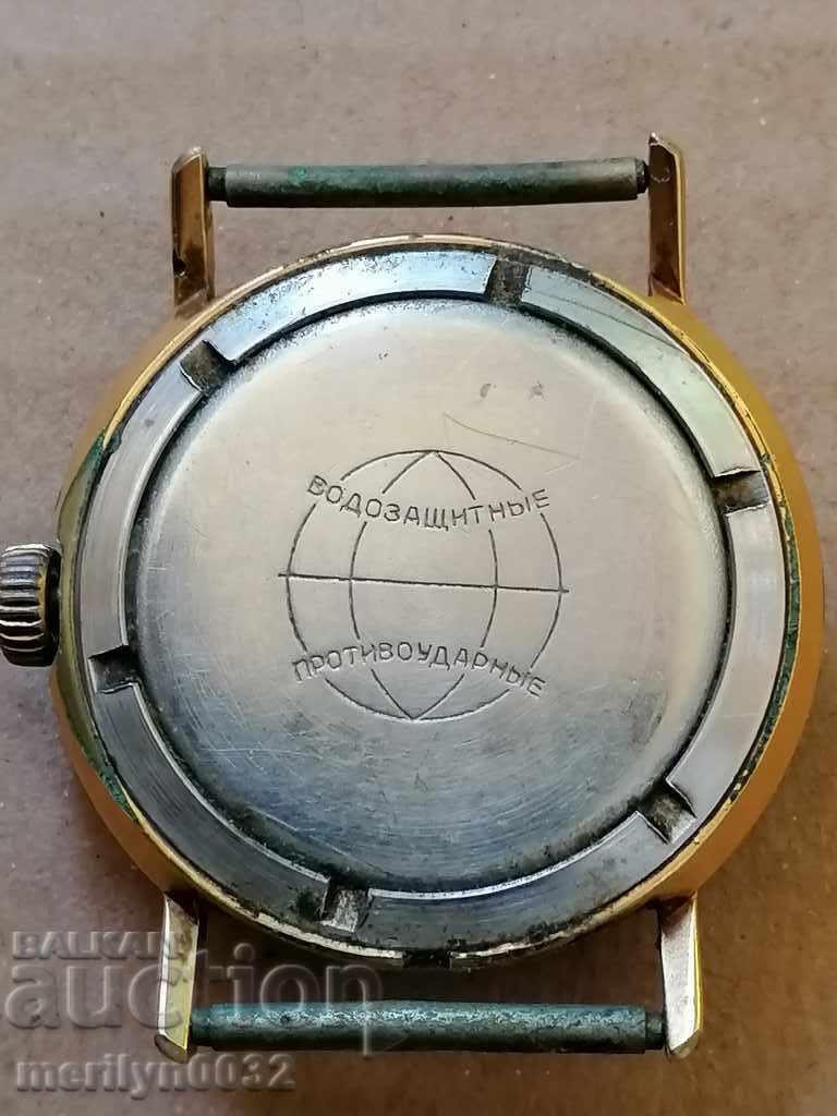 Auction Wristwatch Rocket gilding 20 mick WORKS Auction Wristwatch Rocket gilding 20 mick WORKS