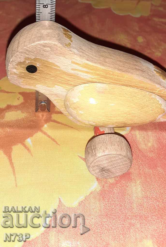 OLD WOODEN TOY. BIRD. - 6 OLD WOODEN TOY. BIRD. - 6
