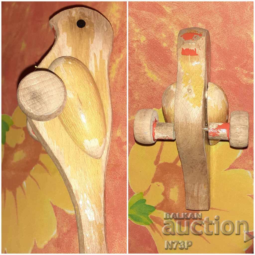 OLD WOODEN TOY. BIRD. - 7 OLD WOODEN TOY. BIRD. - 7