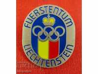 OLD OLYMPIC BADGE-LIECHTENSTEIN-OLYMPIC COMMITTEE