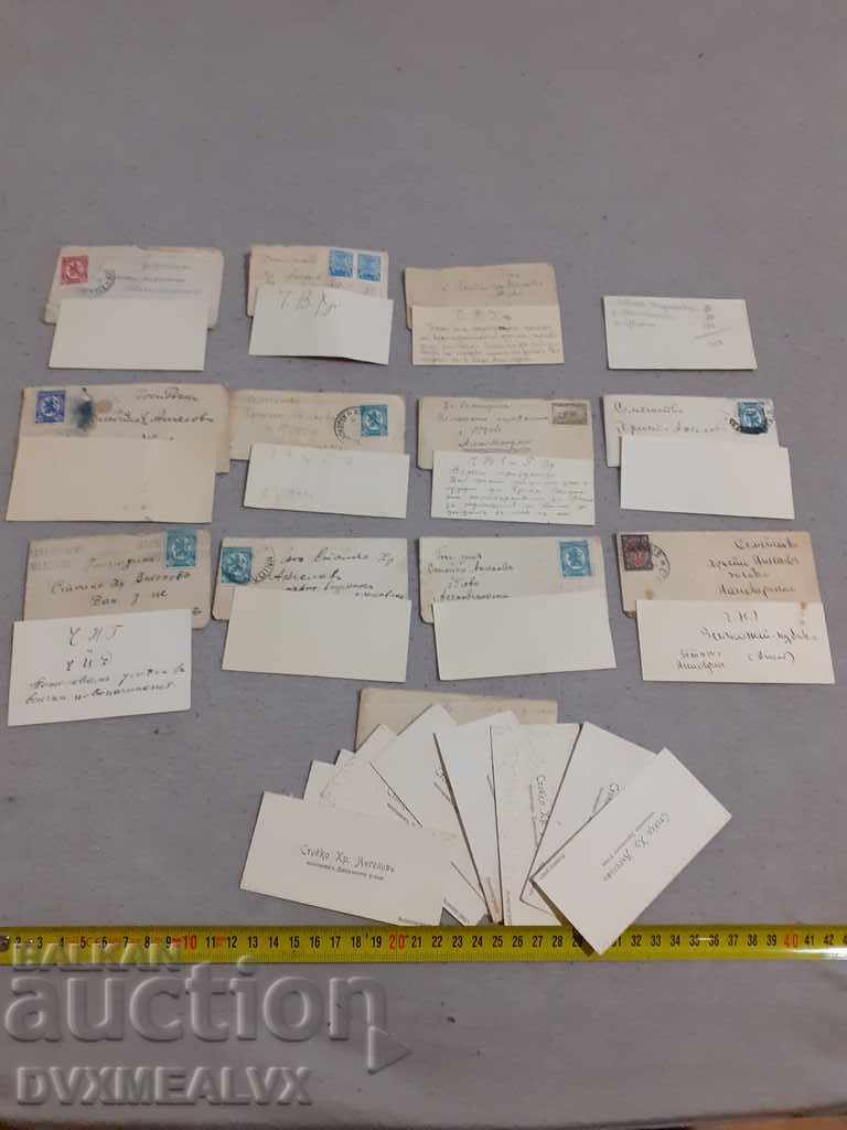 Lot of royal business cards with wishes, stamps, envelopes - 5