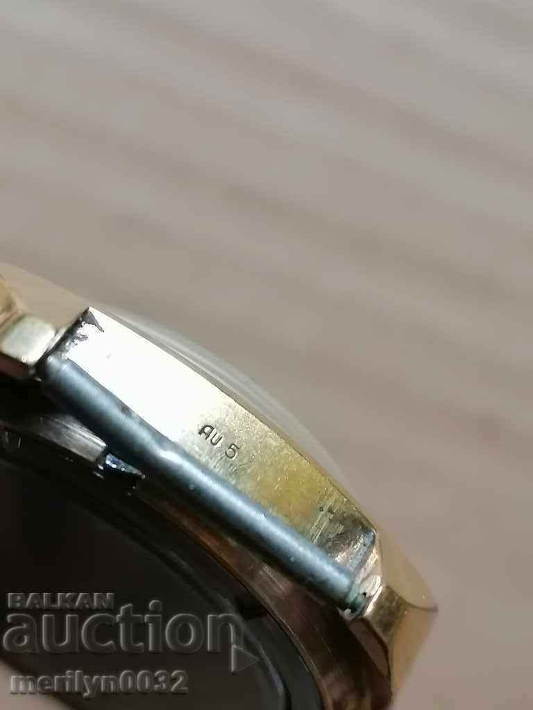 Auction Wristwatch Rocket gilding 5 mick WORKS Auction Wristwatch Rocket gilding 5 mick WORKS