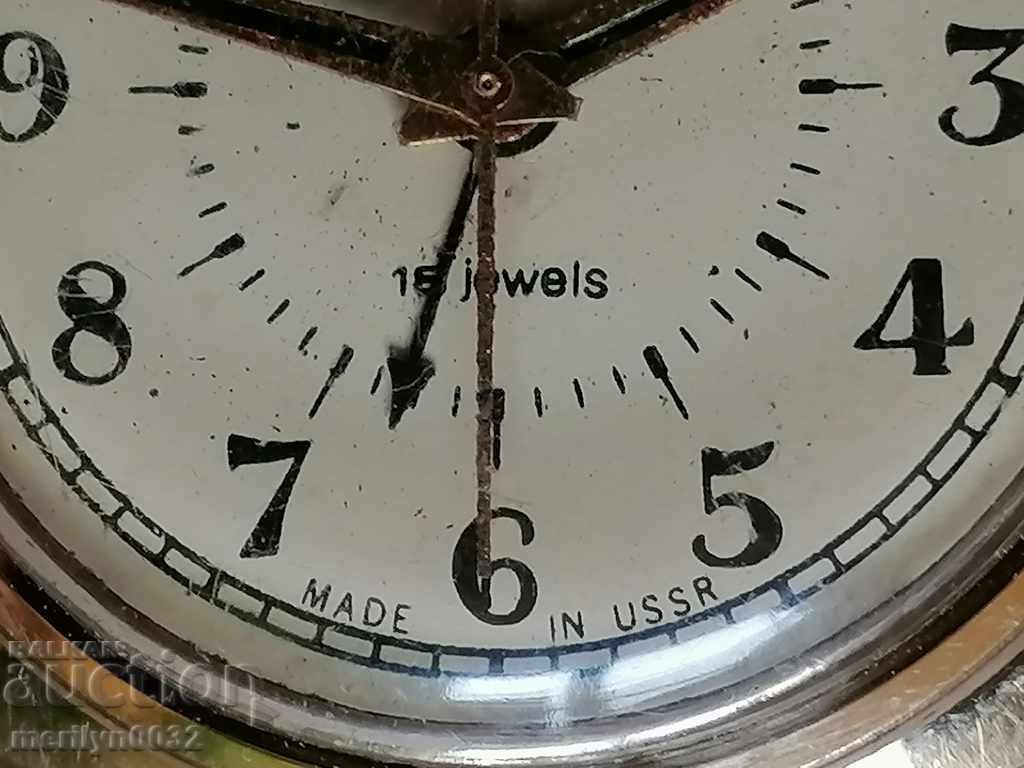 Auction  Wristwatch Flight with gilding 5 mic second hand, WORKS