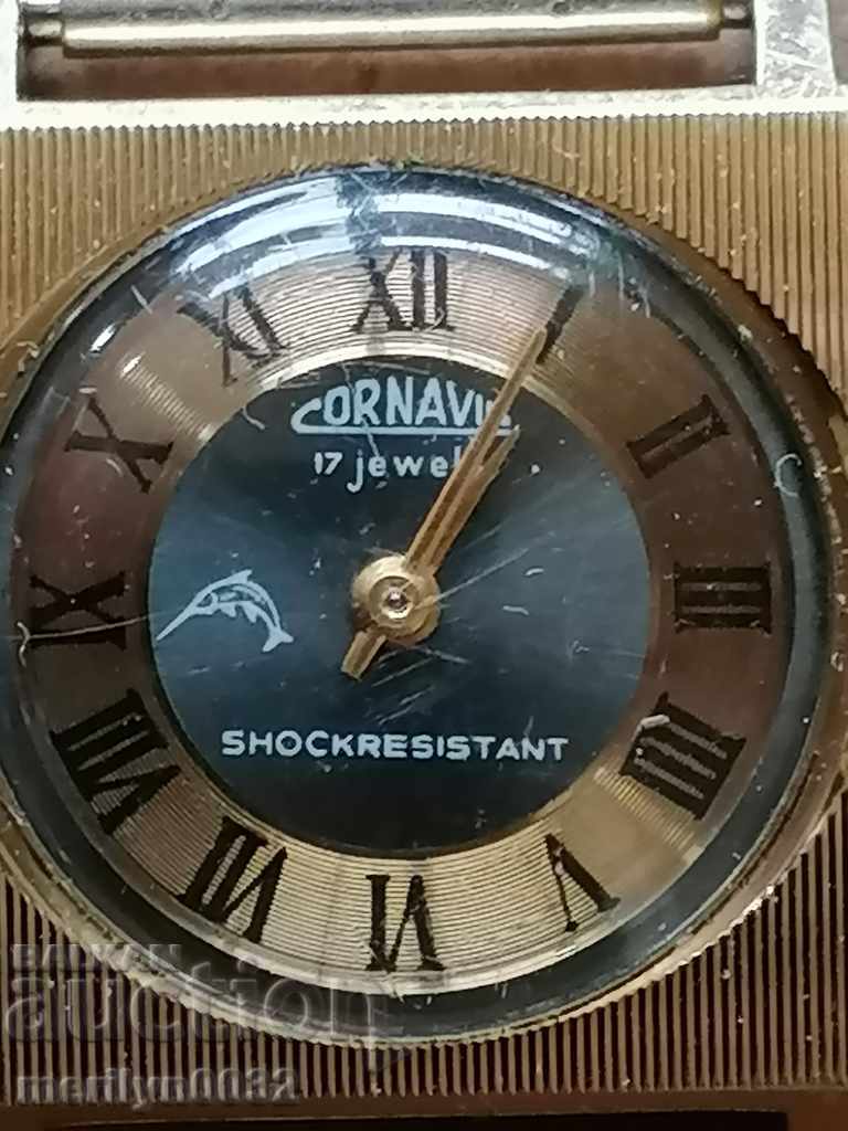 Ръчен часовник Cornavin позлата 10 мик РАБОТИ