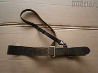 brown combat officer's belt with protube