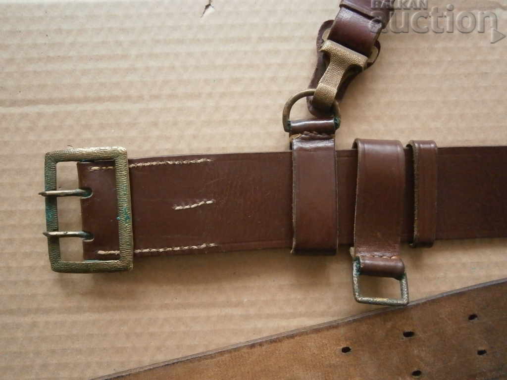 dark red officer's belt with protuberance - 6 dark red officer's belt with protuberance - 6