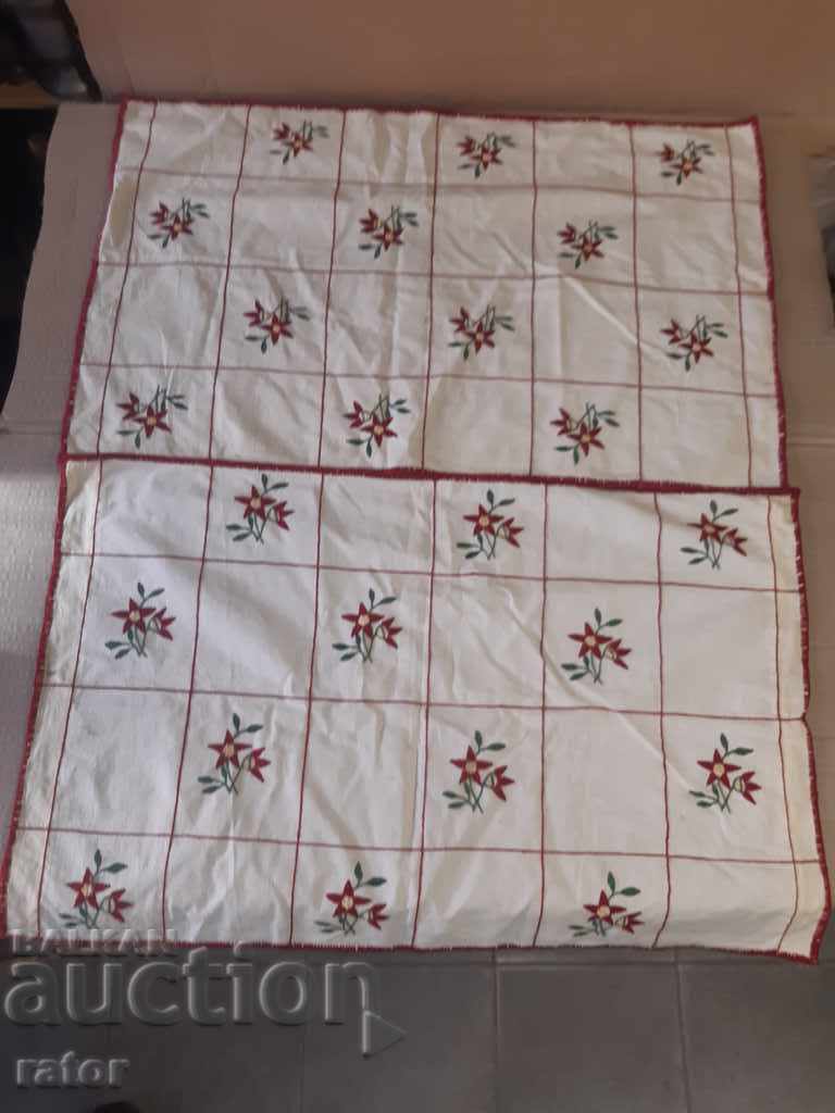 Hand embroidered carpets, tablecloths. Hand stitched Hand embroidered carpets, tablecloths. Hand stitched