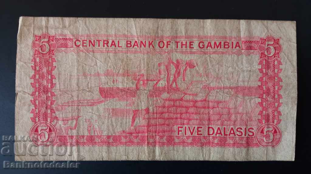 Gambia 5 Dallas 1987-90 Pick 9a Ref 4543 with price 18.00 BGN | € 9.20