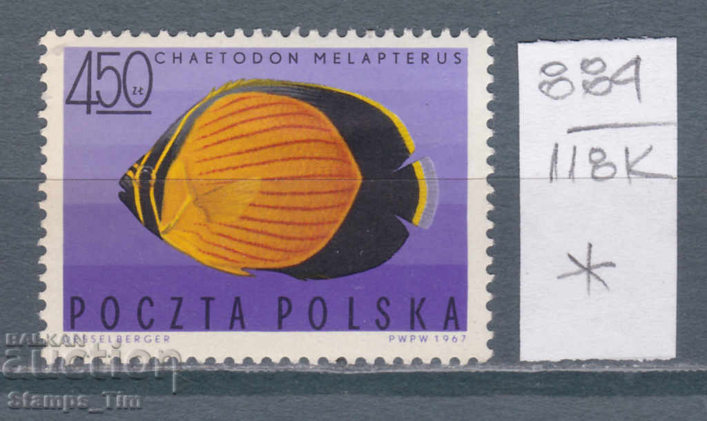 118K884 / Polonia 1967 Fauna - Pește (*)