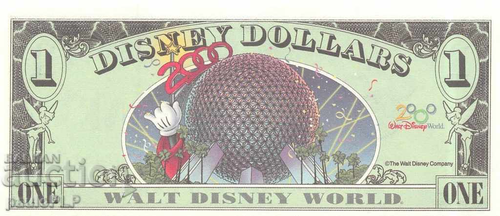 DISNEY 1 DOLLAR 2000 - not circulating with price 58.00 BGN | € 29.65 DISNEY 1 DOLLAR 2000 - not circulating with price 58.00 BGN | € 29.65