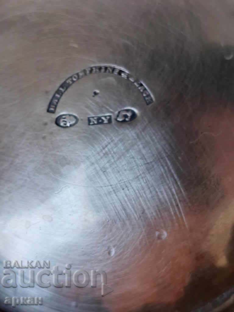 solid silver sugar bowl 612 grams - 6