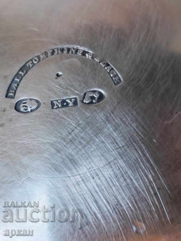 solid silver sugar bowl 612 grams - 7