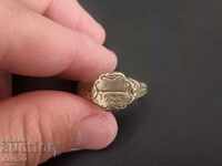 Σπάνιο συλλεκτικό δαχτυλίδι αντίκες στολή sachan 1925 ετών