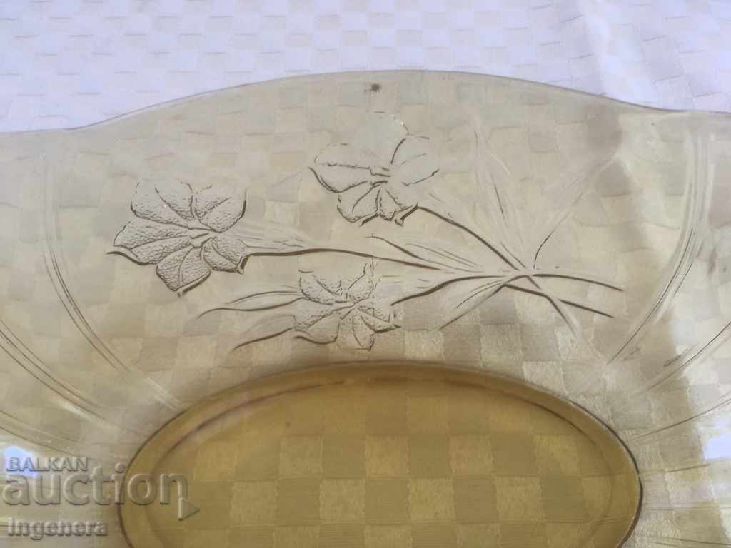 Auction  COURT SALATIER GLASS COLORED THICK RELIEF BEAUTY FROM THE 60'S