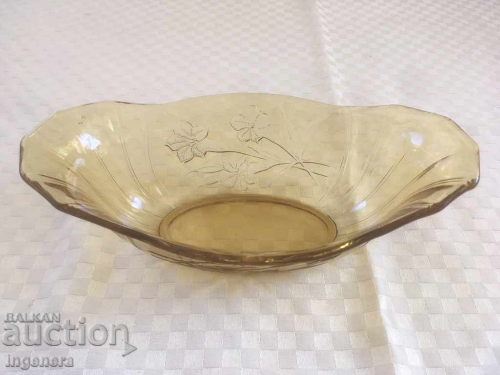 COURT SALATIER GLASS COLORED THICK RELIEF BEAUTY FROM THE 60'S - 5