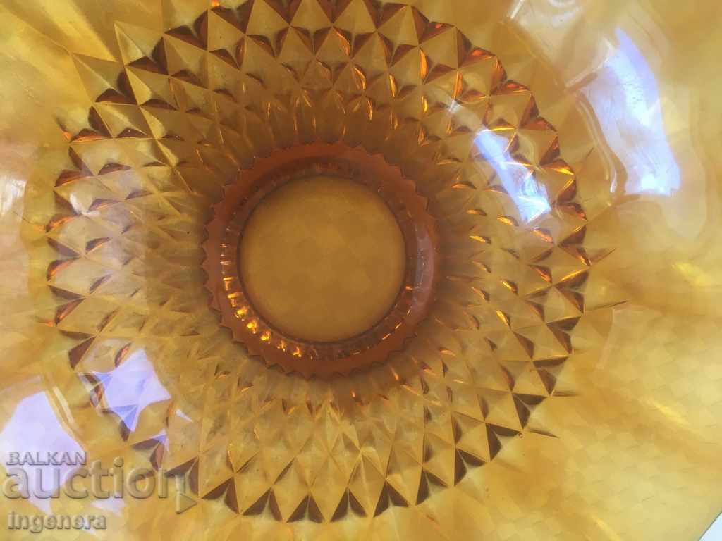 SALATIERA FRUCTIER ANTIQUE GLASS RELIEF THICK COLORED WITH - 5 SALATIERA FRUCTIER ANTIQUE GLASS RELIEF THICK COLORED WITH - 5