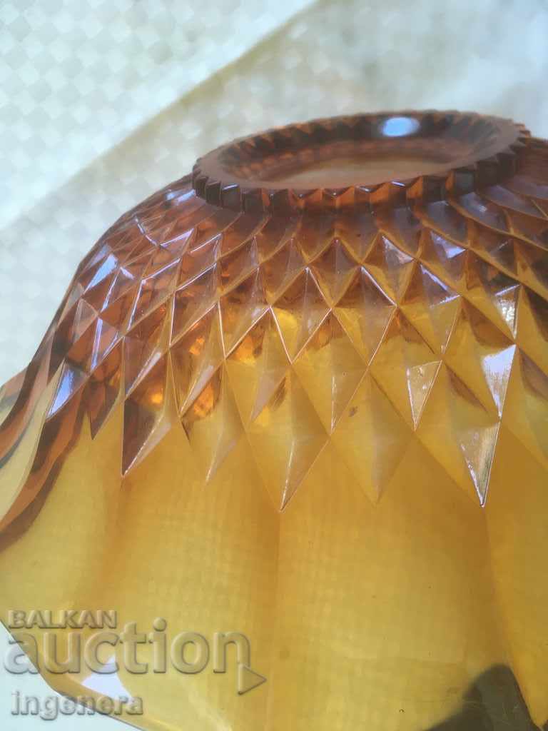 SALATIERA FRUCTIER ANTIQUE GLASS RELIEF THICK COLORED WITH - 6 SALATIERA FRUCTIER ANTIQUE GLASS RELIEF THICK COLORED WITH - 6