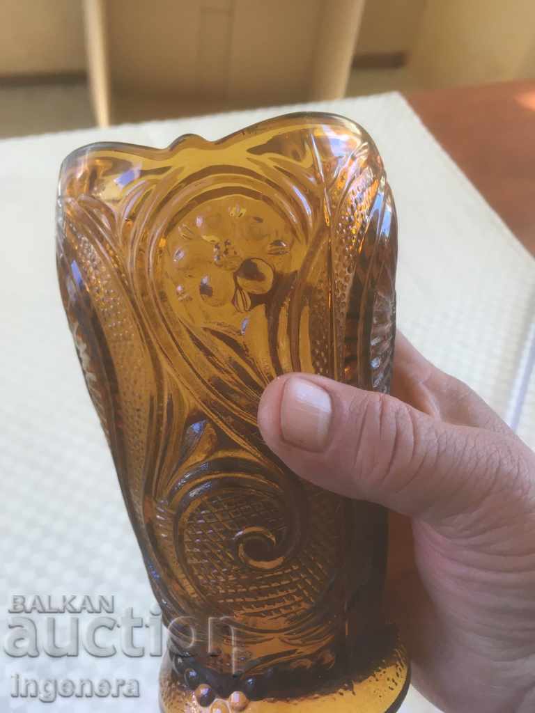 VASE GLASS COLOR THICK RELIEF ANTIQUE BEAUTIFUL PRODUCT - 6 VASE GLASS COLOR THICK RELIEF ANTIQUE BEAUTIFUL PRODUCT - 6