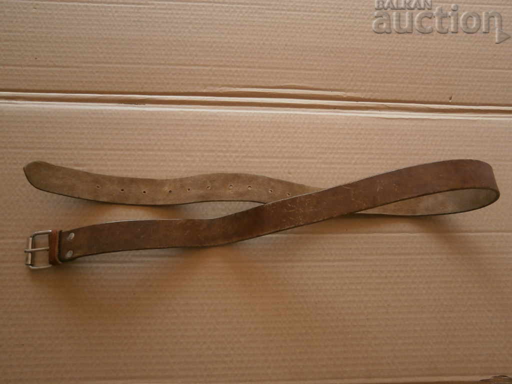 BROWN military belt genuine leather - 5 BROWN military belt genuine leather - 5