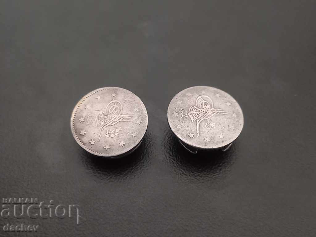 Σπάνιες ασημένιες μανσέτες αναγέννησης από νομίσματα κοσμημάτων του 19ου αιώνα - 5 Σπάνιες ασημένιες μανσέτες αναγέννησης από νομίσματα κοσμημάτων του 19ου αιώνα - 5