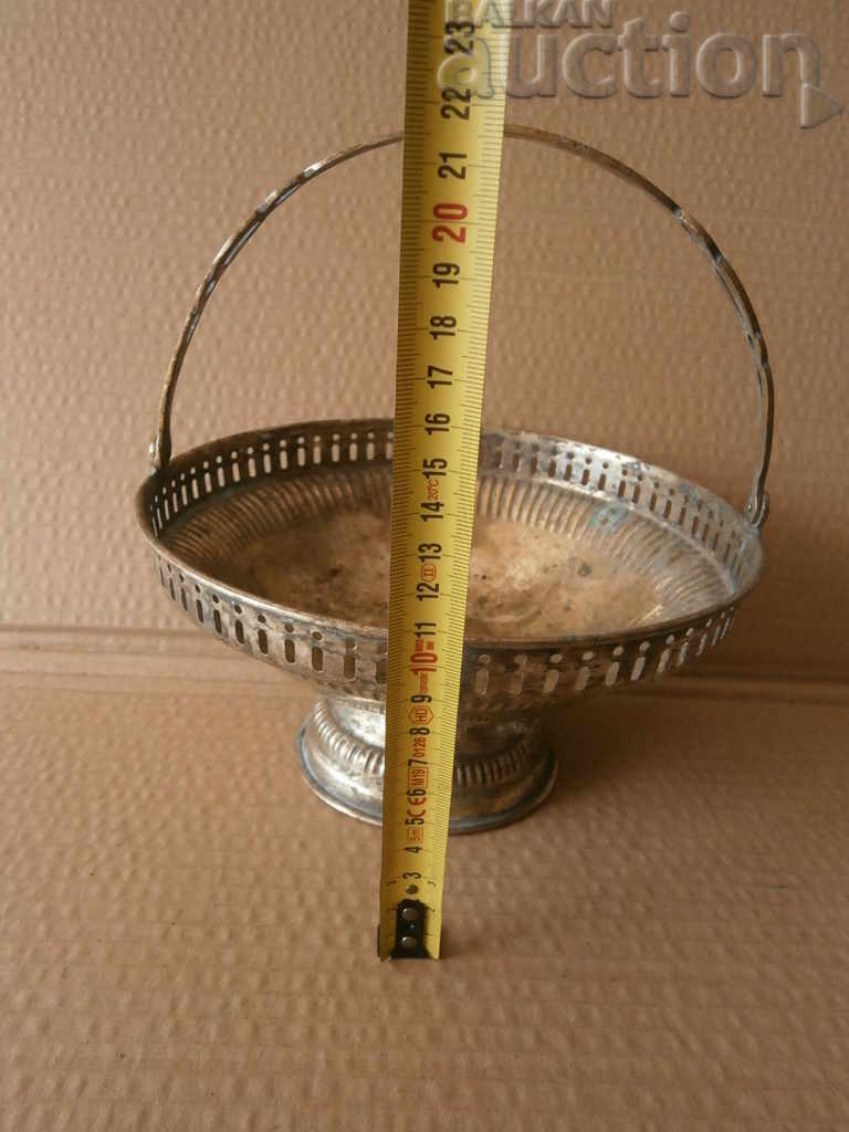 старинна посребрена кошничка фруктиера от древността - 5 старинна посребрена кошничка фруктиера от древността - 5