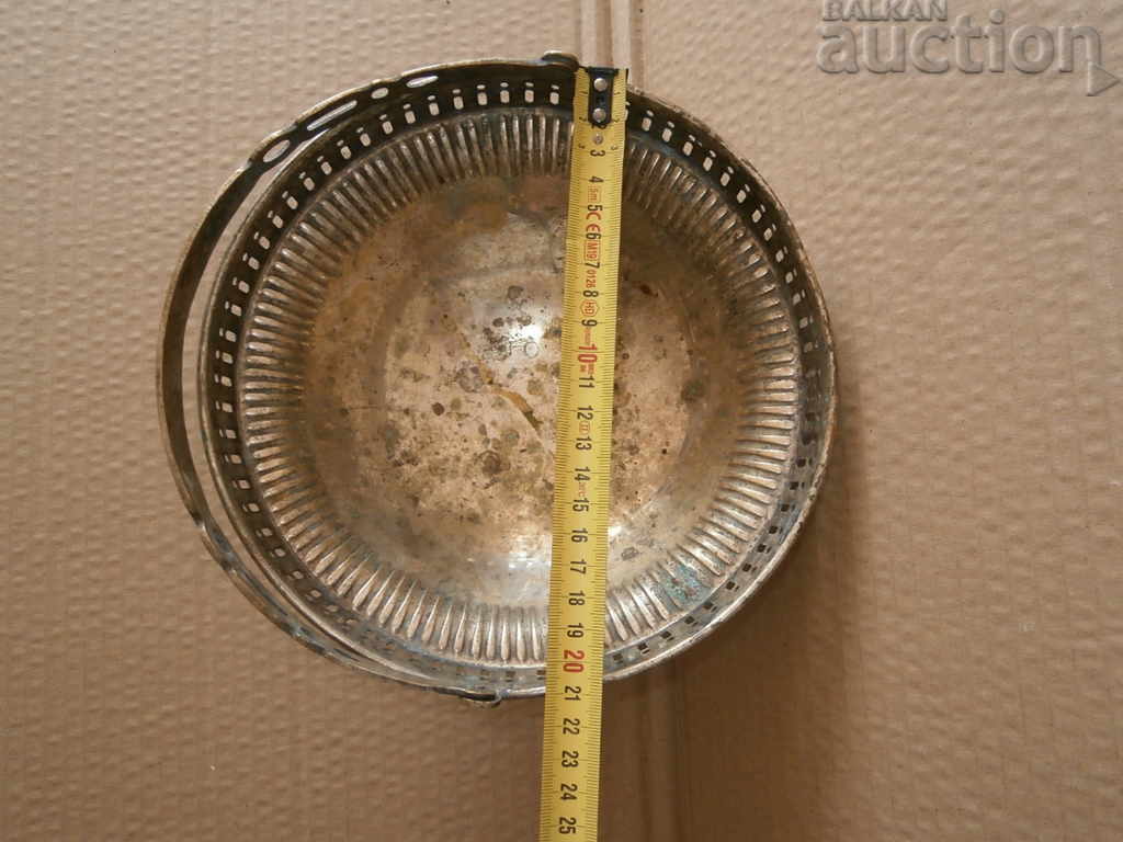 старинна посребрена кошничка фруктиера от древността - 6 старинна посребрена кошничка фруктиера от древността - 6