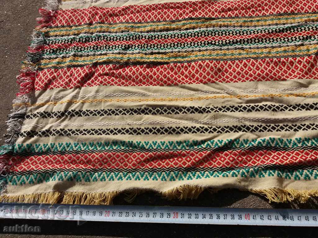 Delivery of old woven tablecloth - revival Delivery of old woven tablecloth - revival