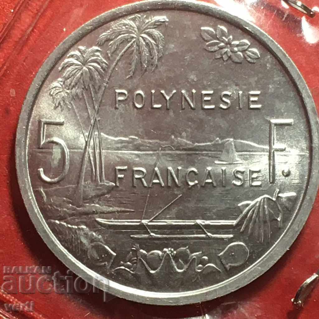 5 франка 1965, Френска полинезия