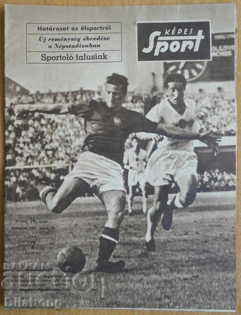 Hungarian Football Magazine 1957, Hungary-Bulgaria Hungarian Football Magazine 1957, Hungary-Bulgaria