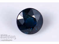 Blue untreated sapphire 0.56ct 4.3mm